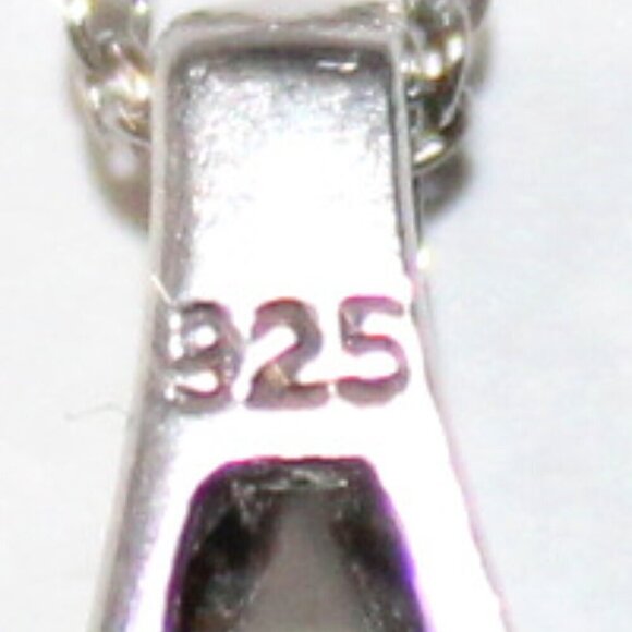 Sterling Silver Minimalist Blue Topaz Necklace - Picture 6 of 7